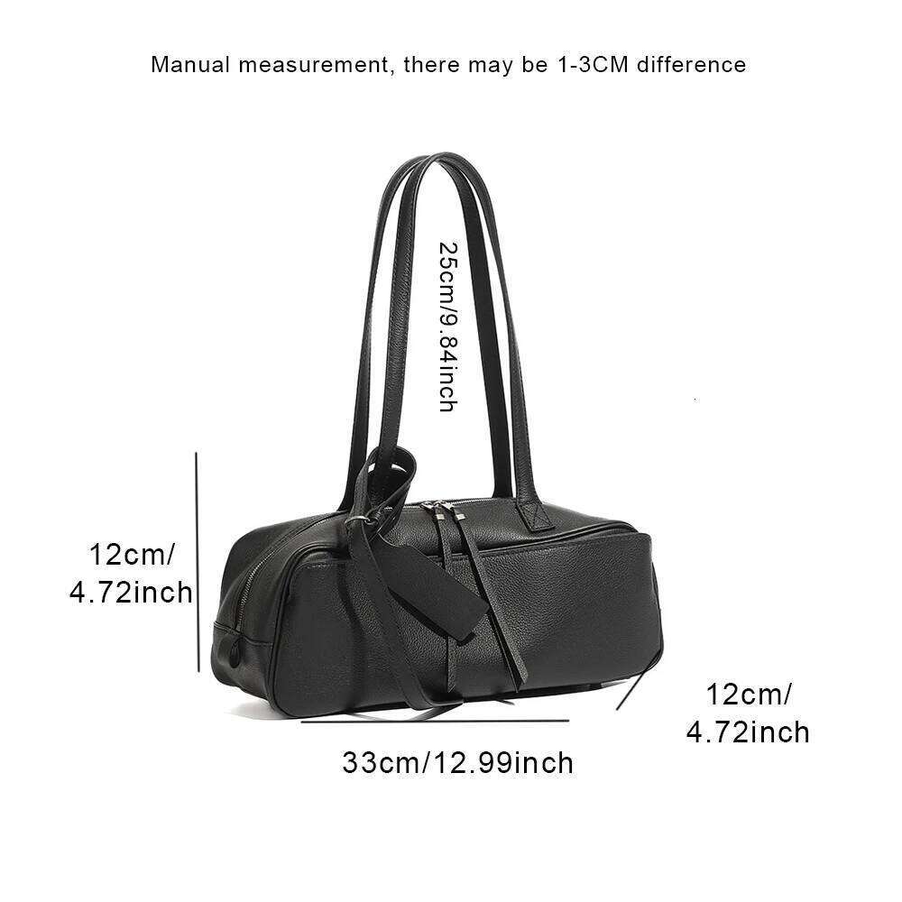 Designer Bag Genuine Leather Bowling Shoulder Underarm Toast Pillow Bag Large Capacity Commuter Tote For Women High End Bag New Handbags