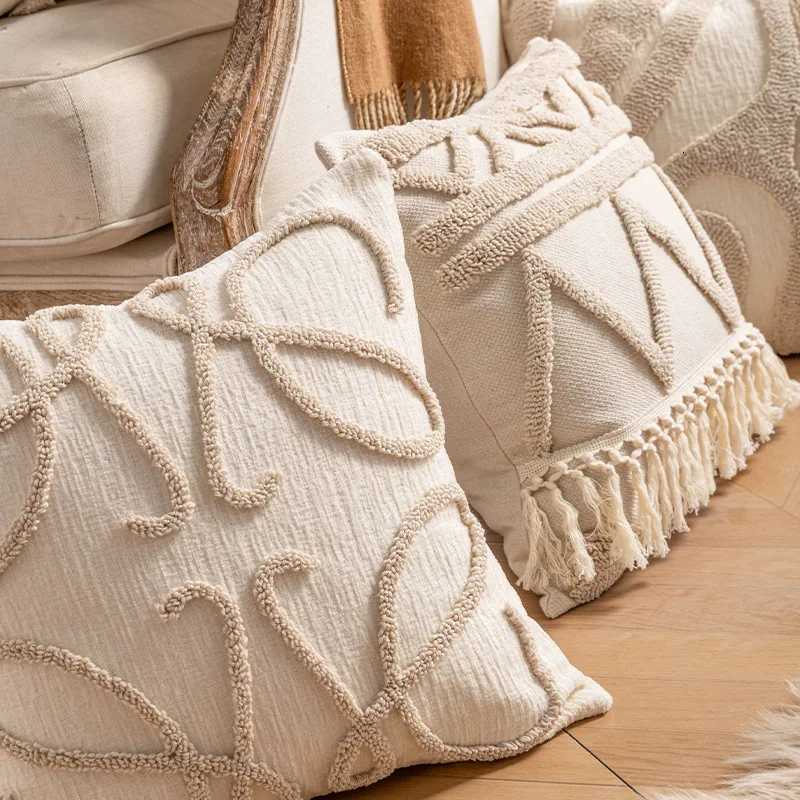 Home Accessories Bohemian Striped Pillow Case Beige Modern Luxury Sofa Cushion Case Home Decor Throw Pillow Case Y251110
