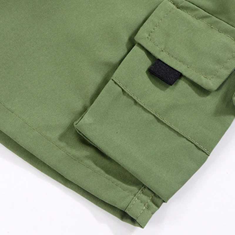 Boys summer casual and fashionable cargo shorts comfortable breathable loose sports shorts for teenagers spring and summer childrens casual shorts Z25