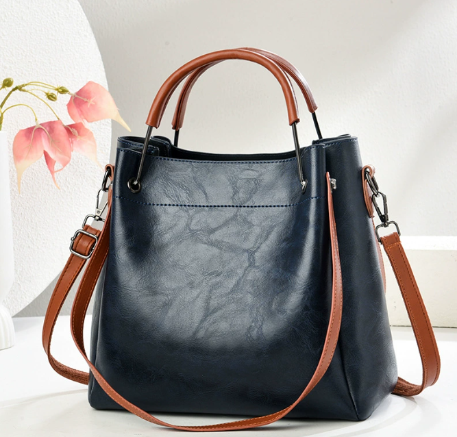 Totes Luxury Handbags Women Bags Designer Large Capacity Crossbody Bag For 2024 Shoulder Oil Leather Handbag Tote Sac A Main