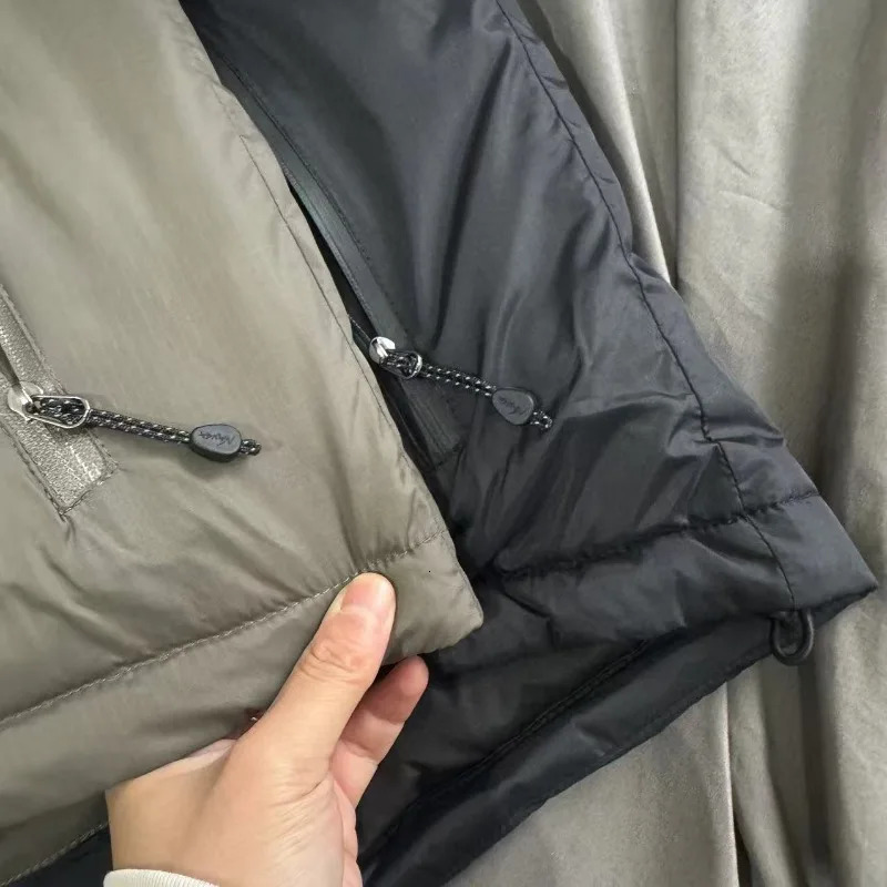 Japanese Nanga Embroidery Label Zipper Down Jacket Men Women High Quality Winter Thicken Keep Warm Casual Hooded Jackets Coat 251105