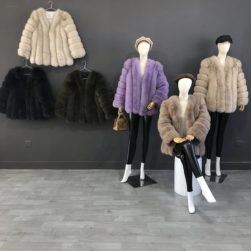 Autumn And Winter Mid Length Natural Fox Fur Coat Women Fashionable Jacket The Most Real Female Clothing 251110