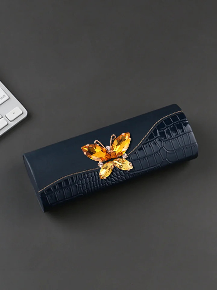 Womens glasses case with elite perfect for Myopia glasses crazy style decoration 250409