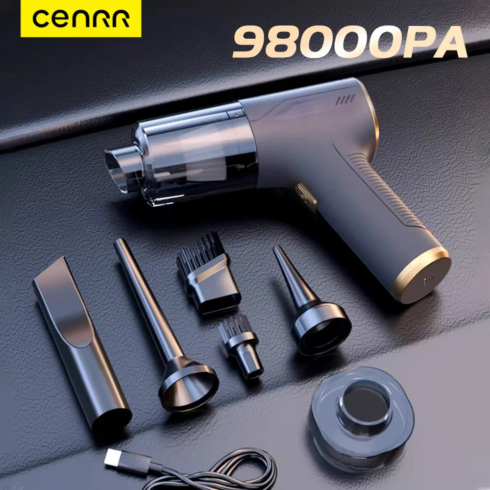 CENRR 98000PA Mini Car Vacuum Cleaner HandHeld Portable Wireless Vacuum Cleaner Powerful Cordless Vacuum Cleaner Home Appliance 251106