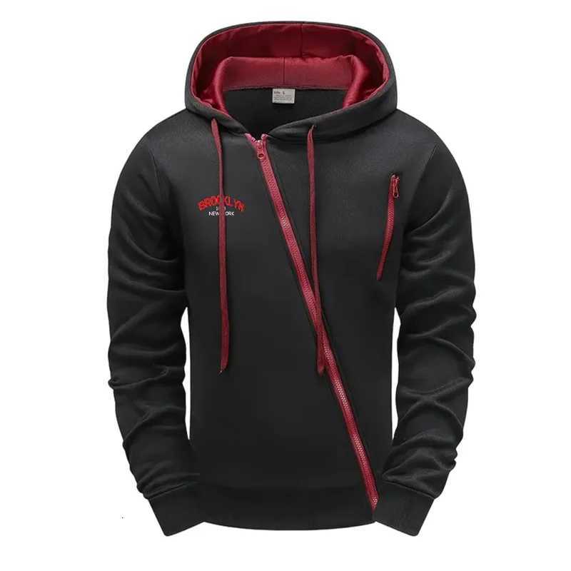 New in Mens Tracksuit Printed Casual Zip Sweatshirts Sports Jogging Mens Clothing Single Piece Coat Tops Pants Hooded Sportswear W251110