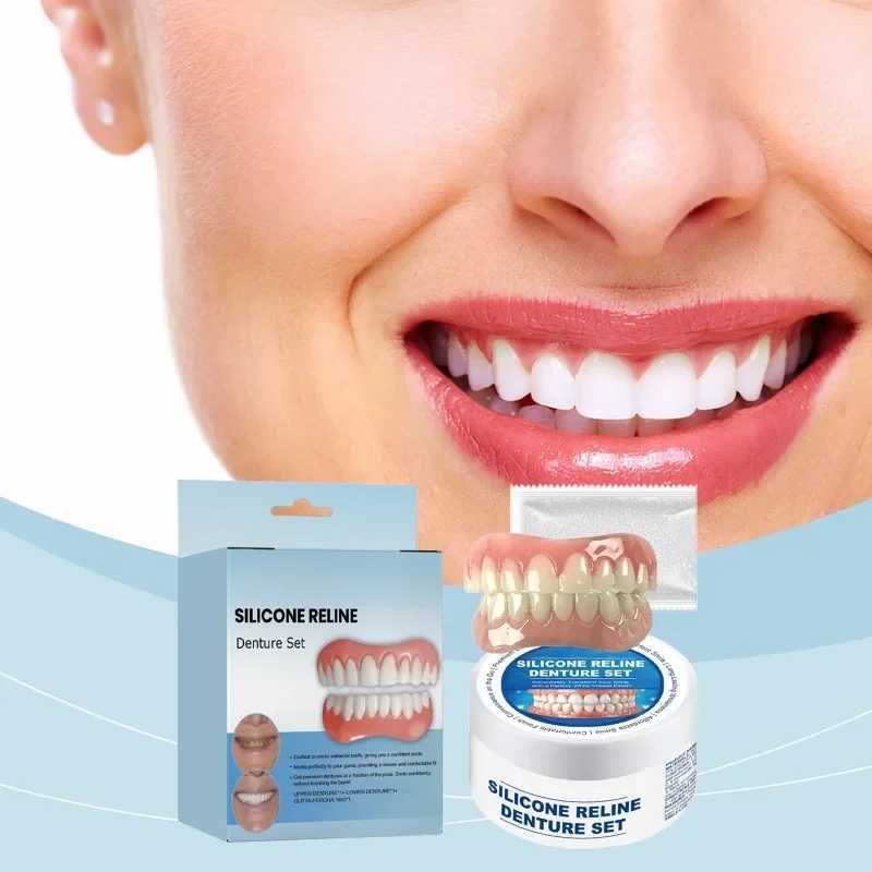 New Arrival Silicone denture orthodontic kit is comfortable and suitable for temporary orthodontic denture oral hygiene care Z250410