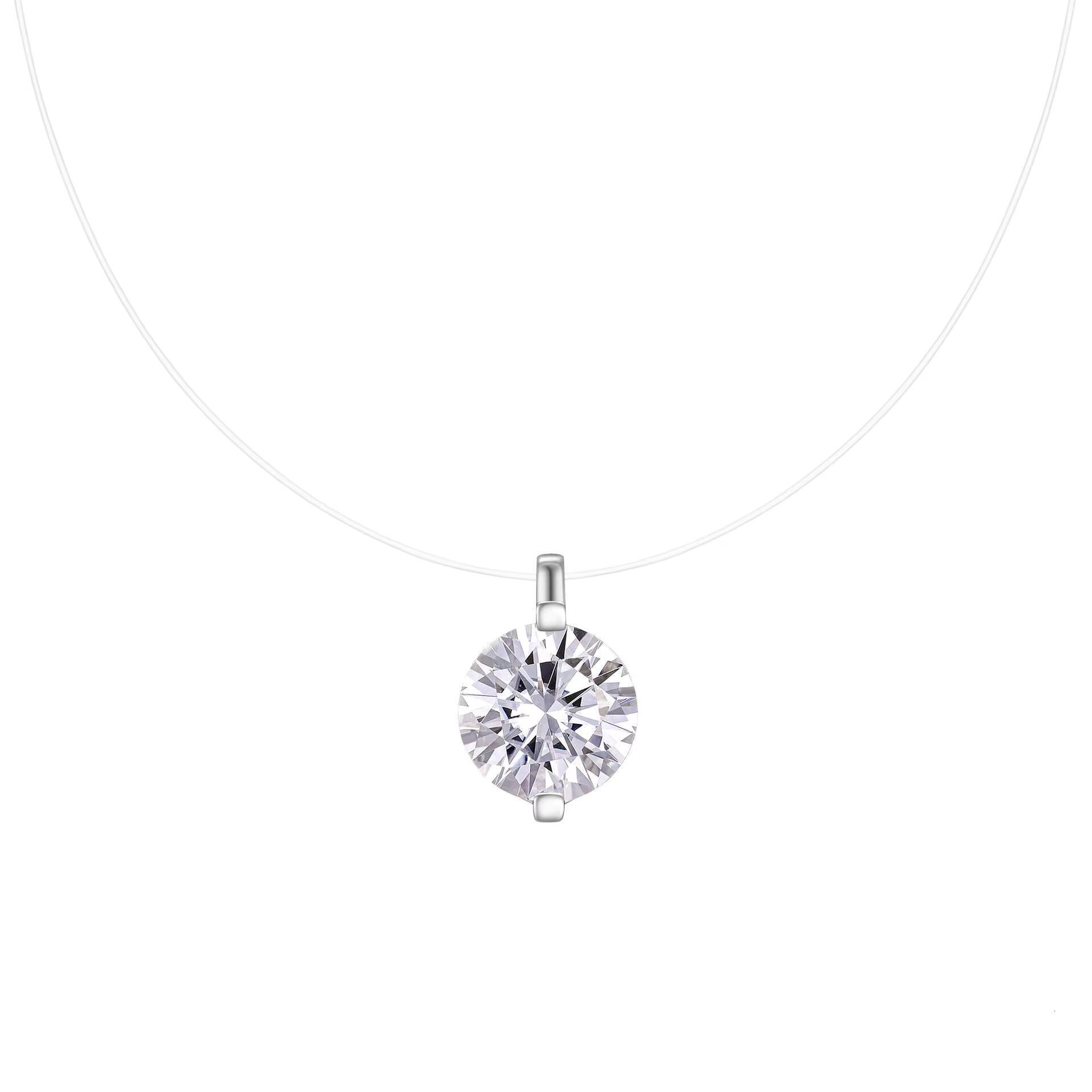 Elegant Wedding Party Gift S925 Sterling Silver Radiant Moissanite Pendant Necklace