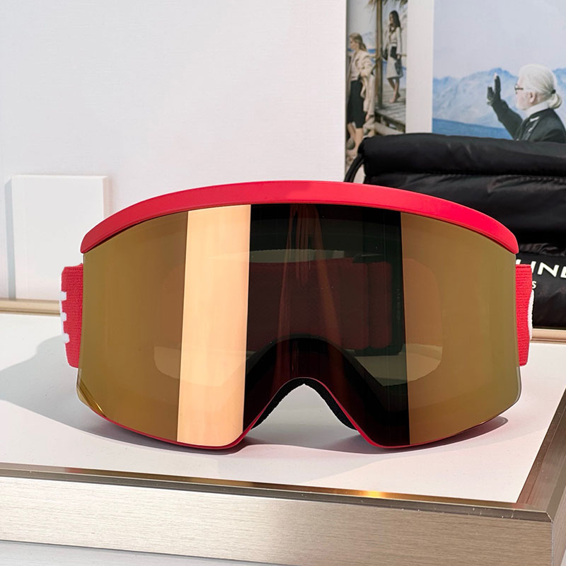 Designer Mens Womens Ski Glasses Fashion Winter Ski Glasses Nylon Ski Mask with Mirror Lens Special Design Anti Fog Winter Outdoor Goggles Top Quality