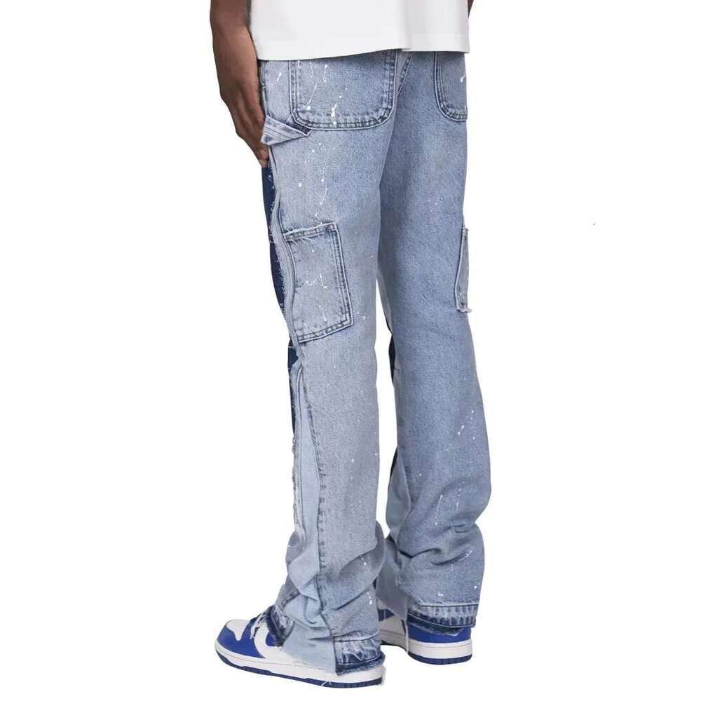 Punk High Street Raw Edge Micro-Trumpet Skinny Jeans Men Y2k Pants 2024 New Biker Rock Style Low-Rise Stretch Or Length Pants