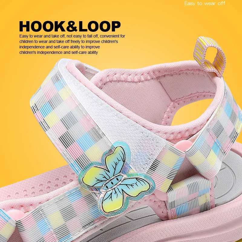 Summer childrens sandals for boys and girls soft anti slip princess shoes for toddlers cute candy breathable and comfortable casual sandals for babies