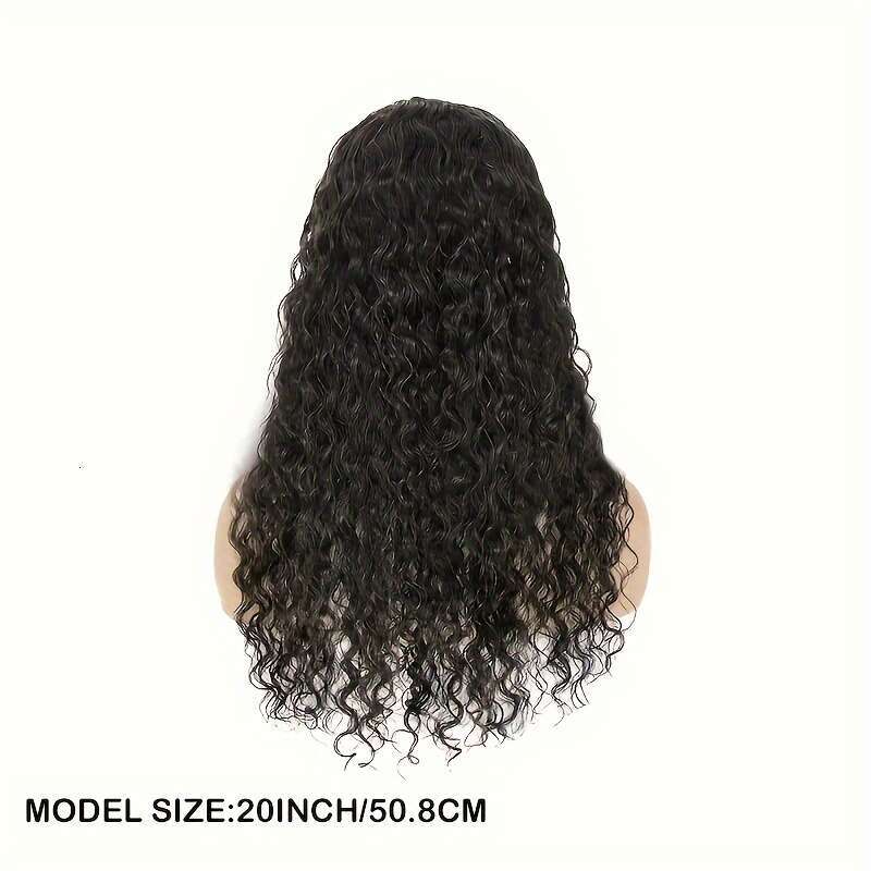 4X4 Transparent Frontal With Baby Pre Plucked 180% Density For Brazilian Jerry Curly Lace Front Wigs Human Hair Natural Color