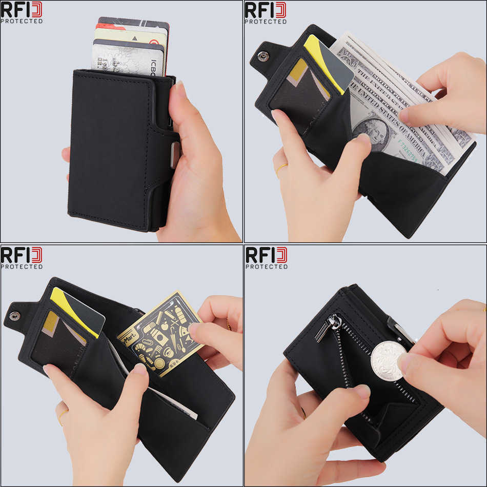 RFID Anti-theft Men's Card Holder with a Sense of Luxury, Multi-card Slot Card Case, Multi-card Position Men's Wallet W251018