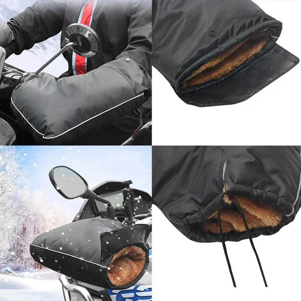 Weather Protection Motorcycle Thickened Warm Car Handlebar Gloves Rainproof Motorcycle Gloves Electric Vehicle Winter Gloves S25118