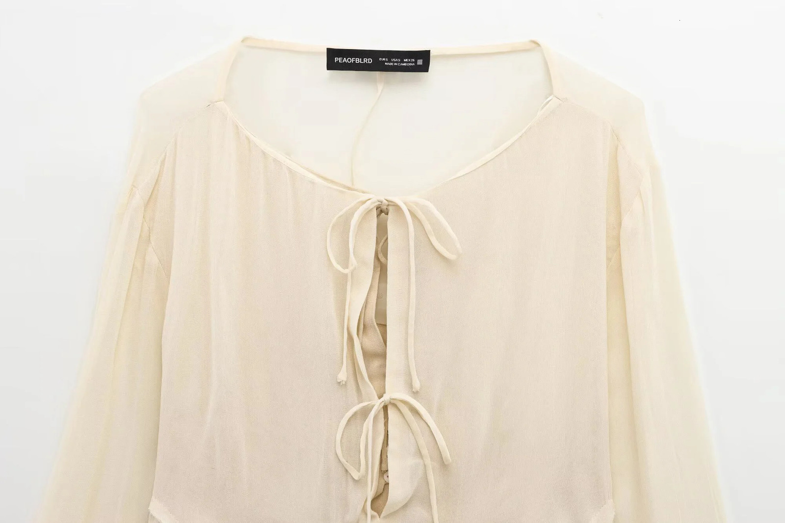 Long Sleeved Shirt Womens Summer Style Sweet And Youthful Temperament Lace Up Sunscreen Small Cardigan Top 250410