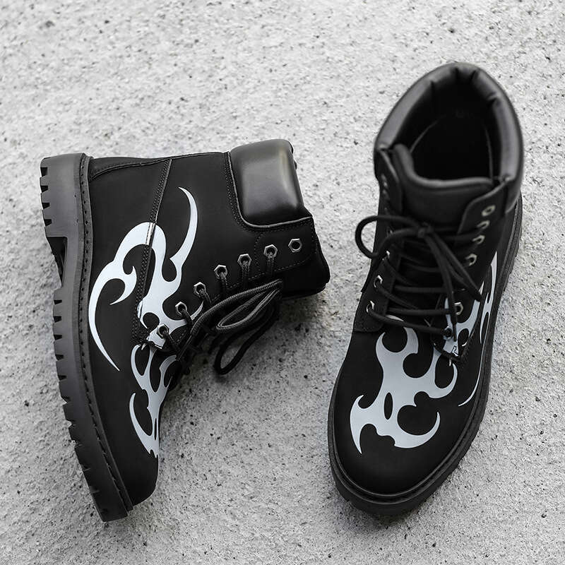 Niche Yellow Boots Parasitic Beast Series Casual Versatile Printed Set Sneakers Tattoo Stickers Original Design Z609