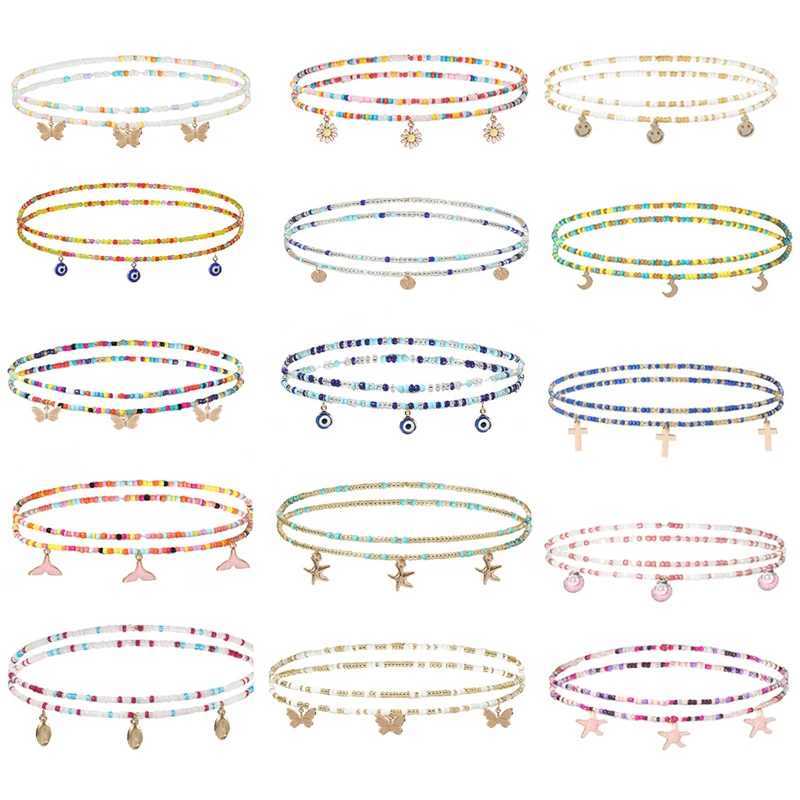 Bohe Waist Beads for Wen African Summer Beach Jewelry Double layer Starfish Flower Pendant Bikini Belly Chain X250410