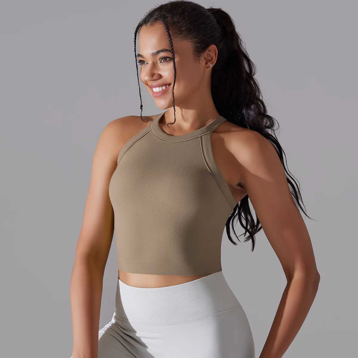 Hot seamless womens sports bra yoga top high impact fast drying yoga gym running fitness bra womens sports shirtXJ250410