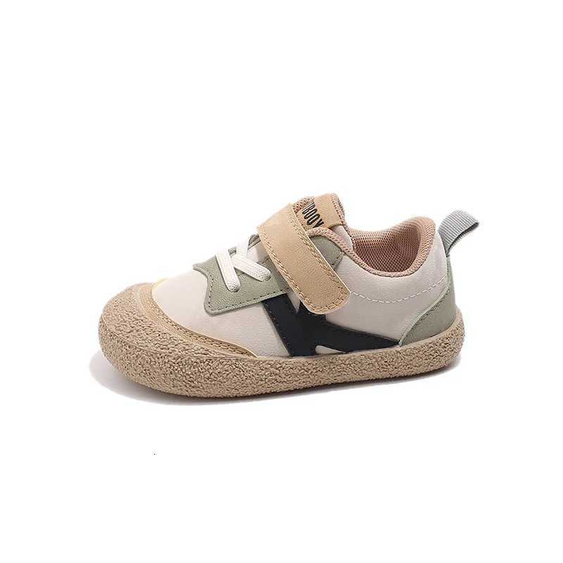 Fresh New Flat Heel Children Sneakers for Spring 2025 Chic Designer Kids Shoes Boys Gray Sneaker Beige Sports Shoes Girls I06042T251110