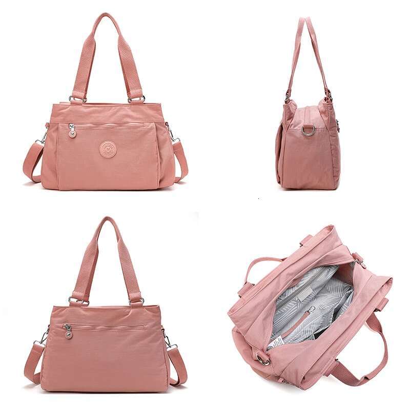 Mindesa High Quality Women Portable Nylon Fashion Shoulder Crossbody Handbag Tote Bag Lightweight Waterproof 8710