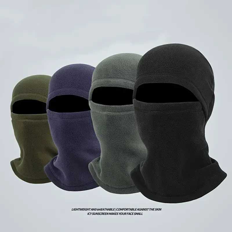 Outdoor Knitted Full Beanies Motorcycle Winter Balaclava Hat Cycling Skiing Sports Hood Caps Keep Warm Unisex Racing Fleece HatsXJ251110