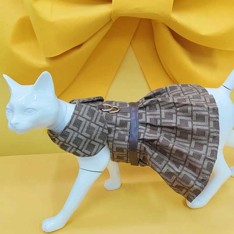 Autumn Winter Designer Pet Dresses For Small Medium-Sized Dogs Yorkshire Terrier Bulldog Pomeranian Luxury Lovely Puppy Skirts J251110