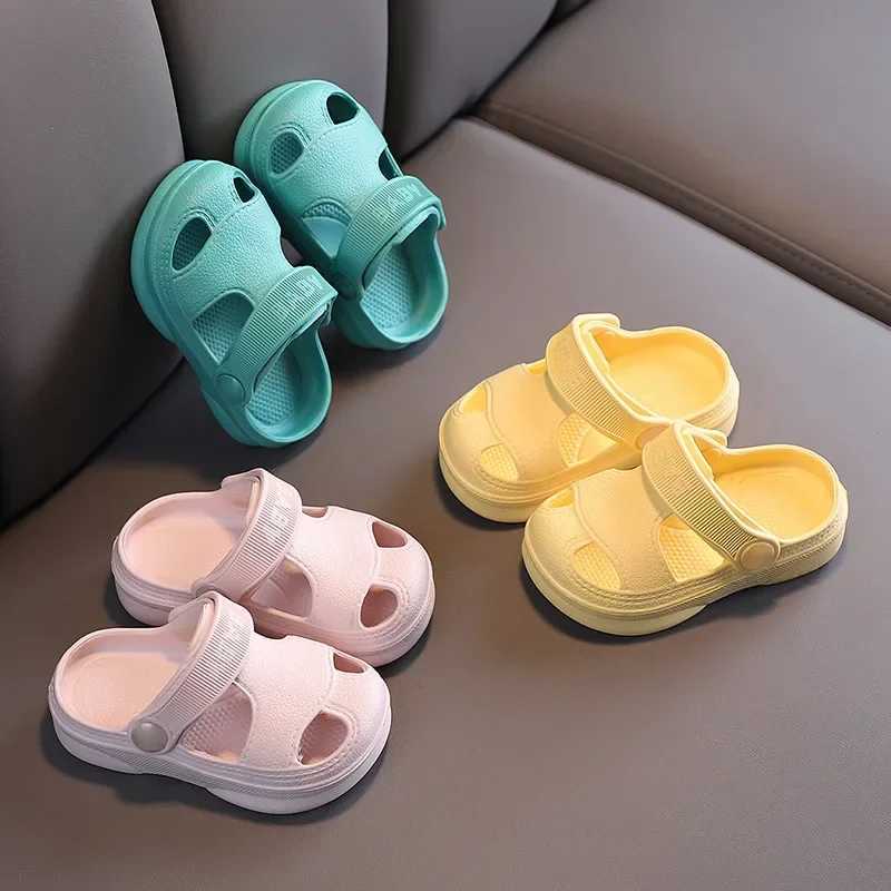 New childrens summer cave baby shoes anti slip soft floor for boys and girls beach sandals for children aged 1-6 Z250410