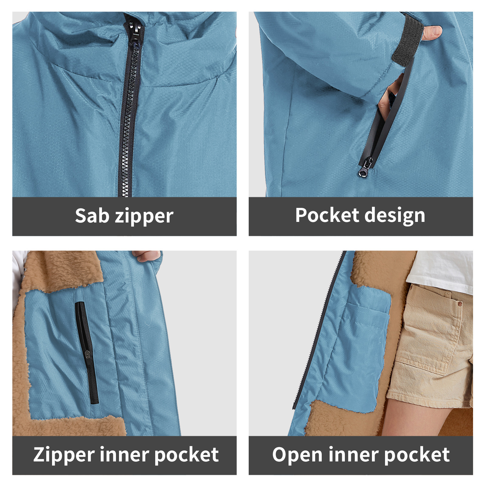 Waterproof Hooded Changing Robe for Child, Soft, Absorbent & Warm with Fleece Lining for All-Day Comfort, Warm Keeping Surf Poncho, for Swimming, Divi