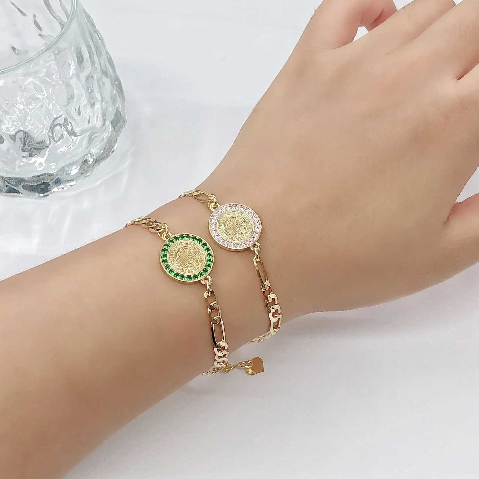 Fashion Men Women Religious Figure Adjustable Bracelet High-Quality Party Gold-Plated Zircon Jewelry for Daily WearT251110