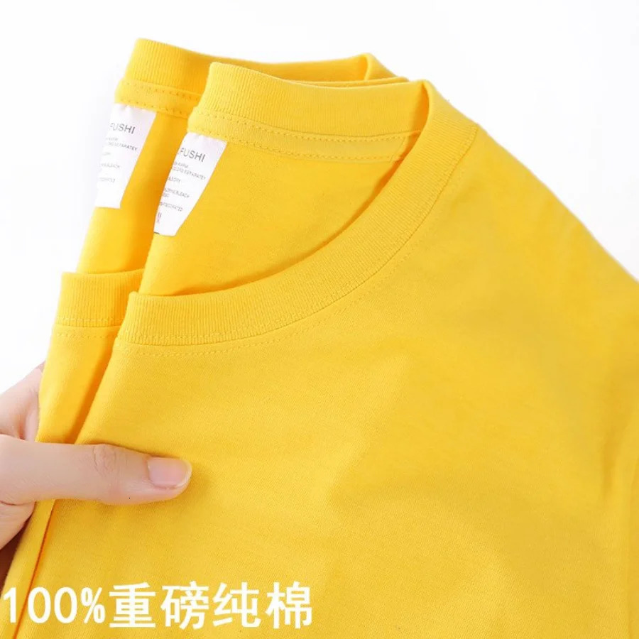 100% cotton T-shirt mens solid color O-neck short sleeved top summer Korean loose half sleeved T-shirt unisex M-4XL 250409