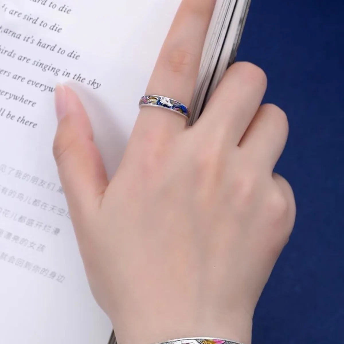 Adjustable Enamel Fox Ring Stainless Steel Color Painting Jewelry for Women Men Comfort Fit Daily Wear Gift Idea 251110