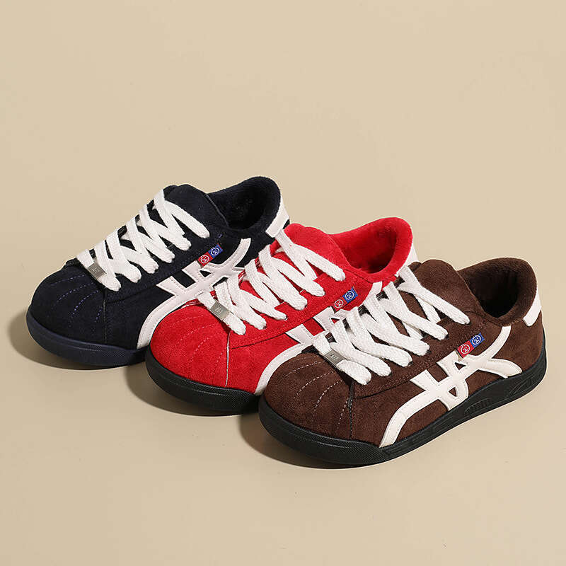 Hot-Selling Thick-Soled Fleece-Lined Women's Sneakers with Hidden Wedge, German Training Bread Shoes, Lightweight Autumn Sports Casual Shoes MZ86