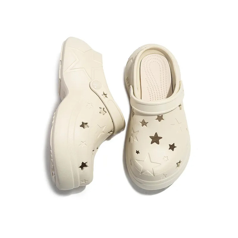 2025 Jifffly Unisex Summer New Star Holes Thick Bottom Lifting Headband Outdoor Sandals