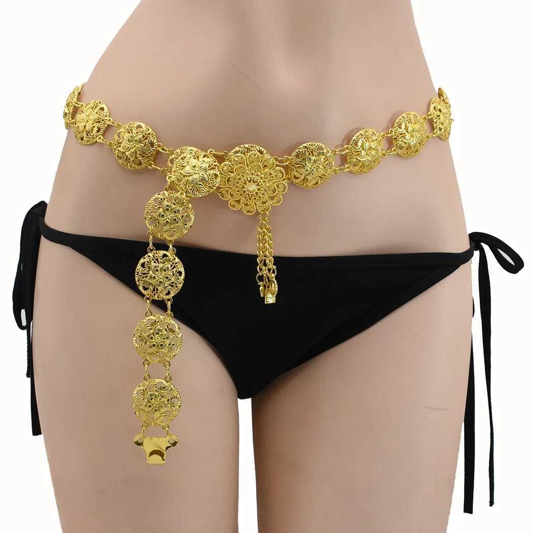 Ladies Fashion Cute Trendy Phnom Penh Summer Beach Waist Chain Fem Metal Belt X250410