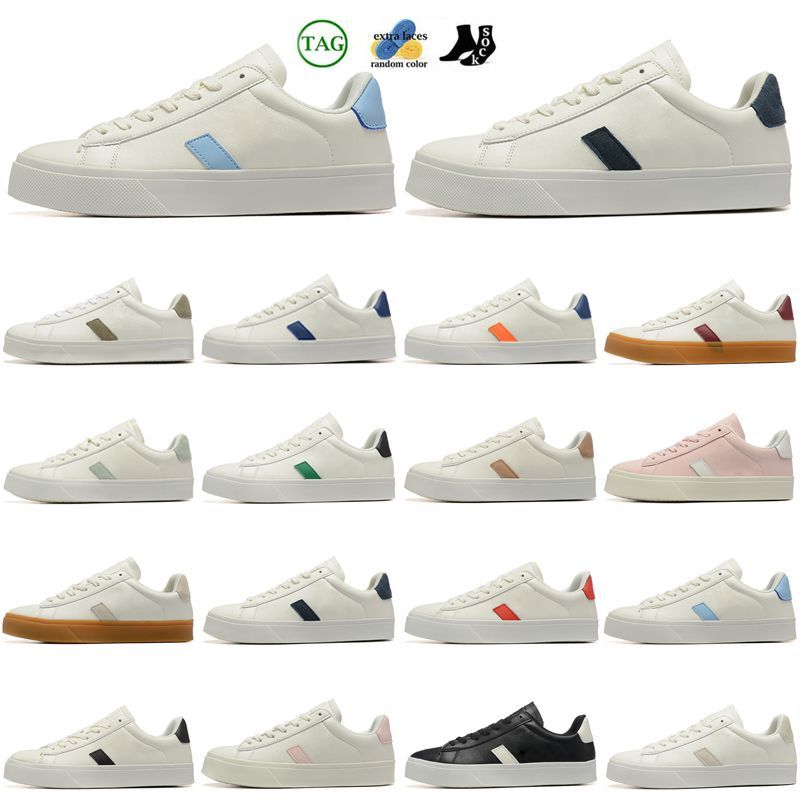 Designer Shoes Casual Walk Sports Sneakers For Mens Womens Leather Falt Skate Black White Red Trainers campo Classic chaussure