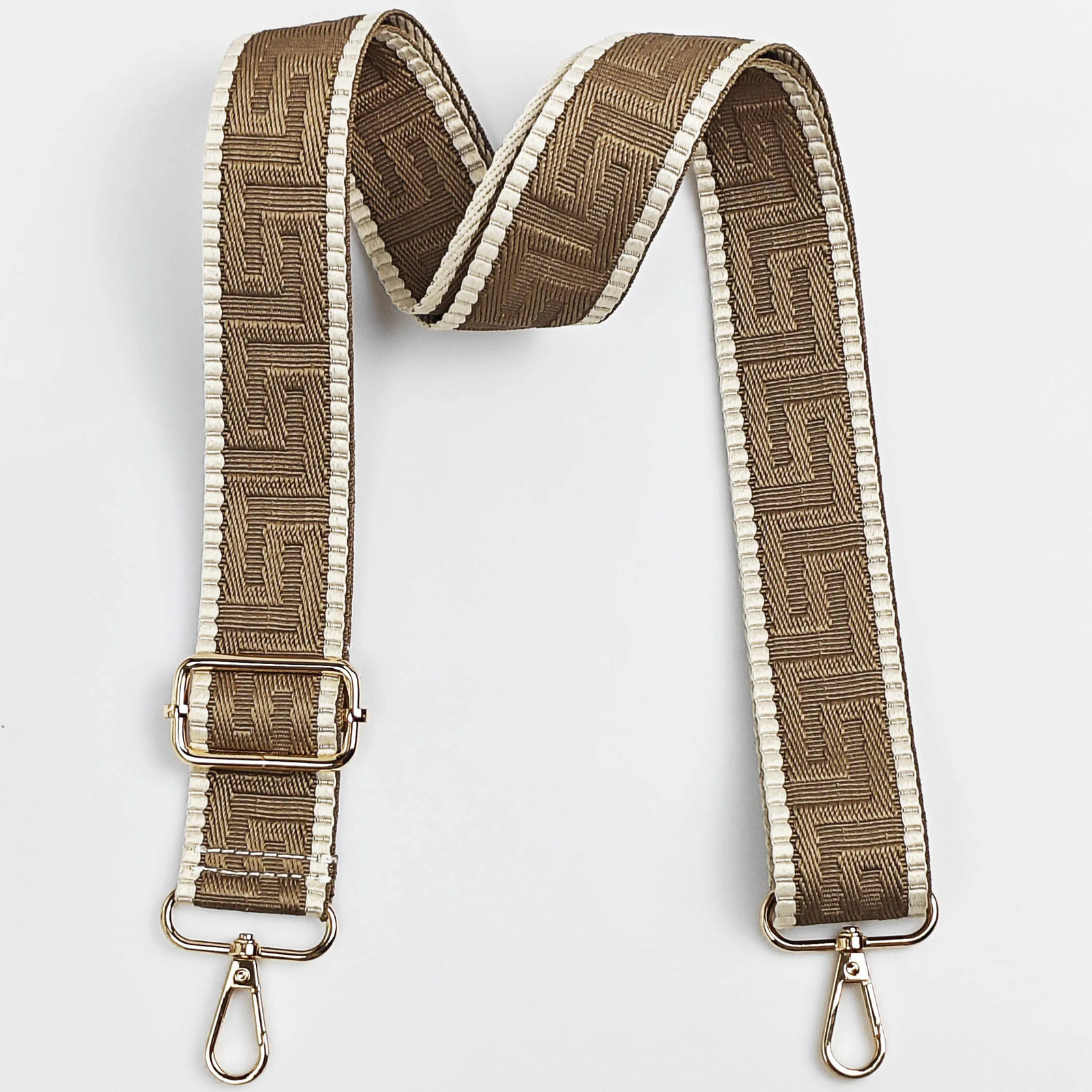 1 Piece 150inch Wide Adjustable Handbag Strap Purse Strap Replacement Shoulder Crossbody Strap Maze Pattern Bag Strap 251110