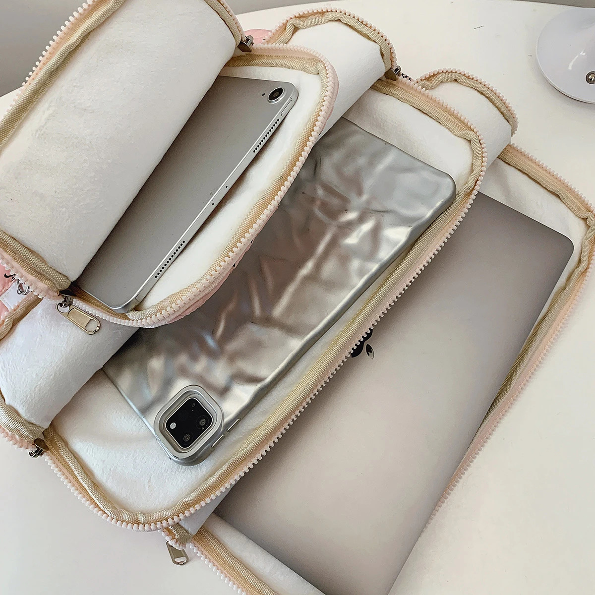 1 Pc Bow Print Love Embroidery Laptop Bag 11 Inch/14 Inch/15 Inch Computer Bag Protection Case Laptop Sleeve Computer Case Bag250403