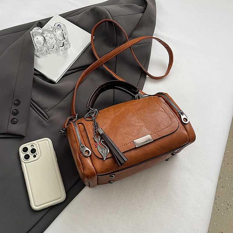 Women Crossbody Bag Pillow Bags Big Capacity Fashion Single Shoulder Bags Vintage All Match Boston Crossbody Bags K251110