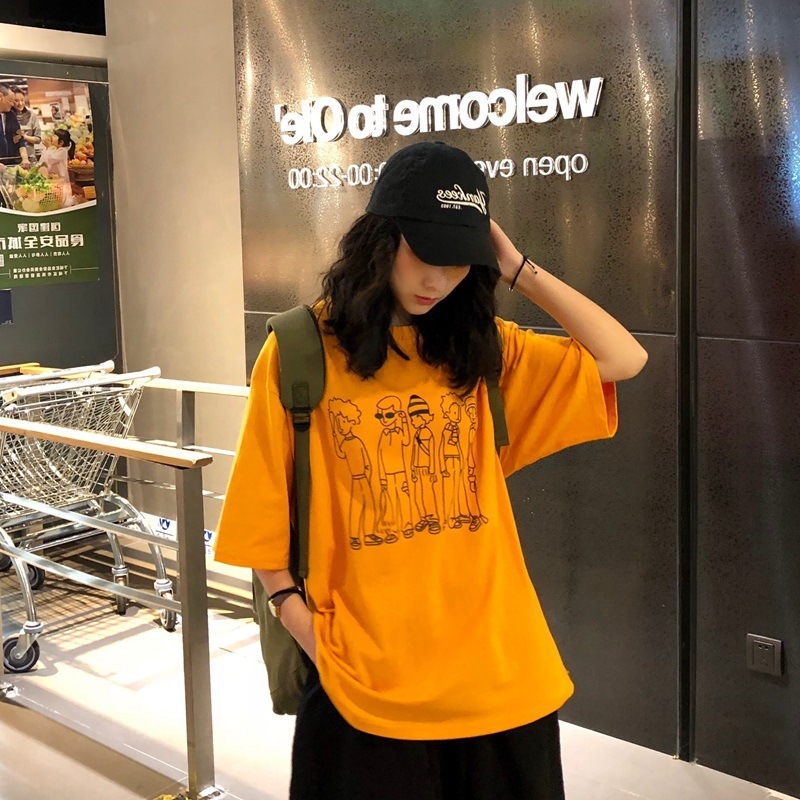 2025S Designer Women s T shirt Short Sleeved Loose And Versatile College Style Top Fashionable Summer New Trend Outdoor Casual Round Neck Shirt