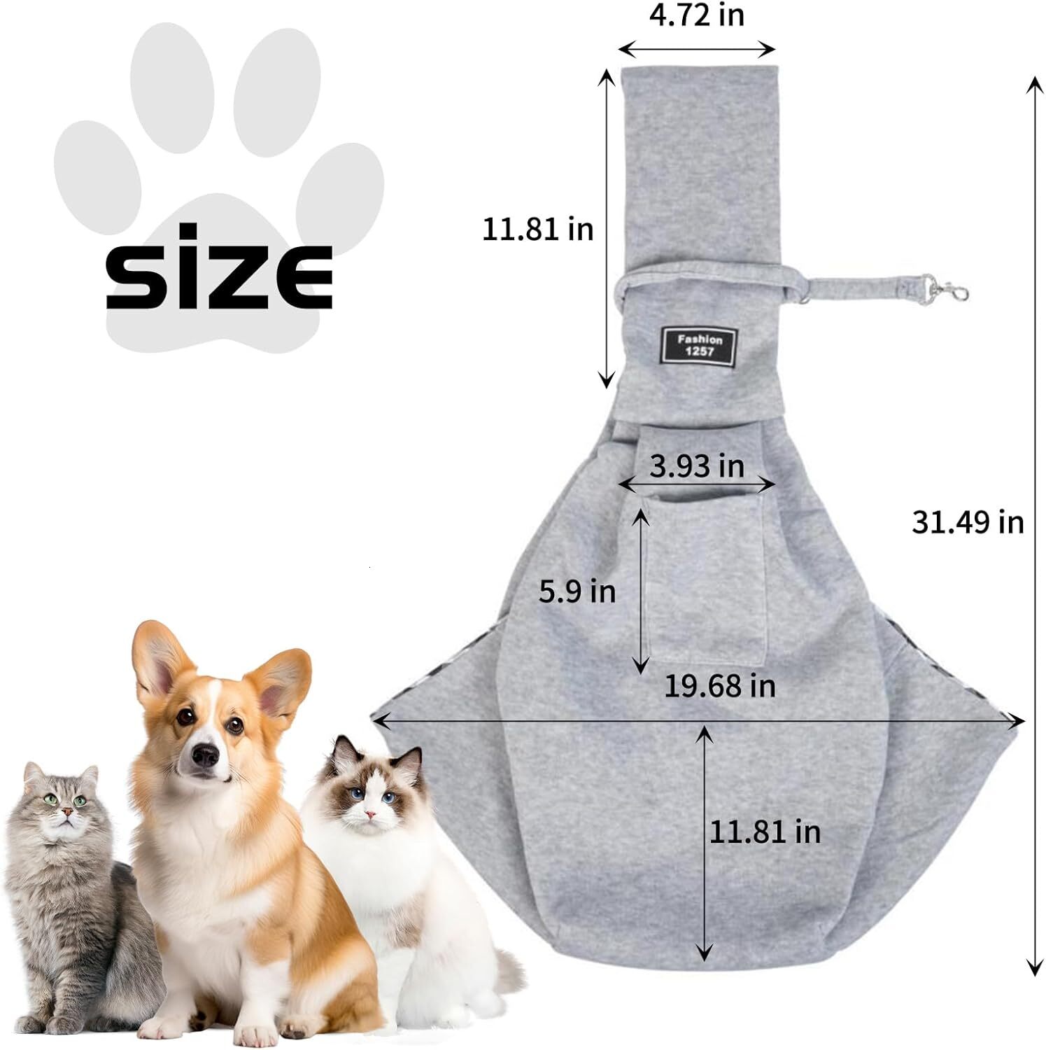 Pet harness, dog chest bag to prevent escape, suitable for small cats and dogs, daily walks under 15 pounds, outdoor activities (pink)