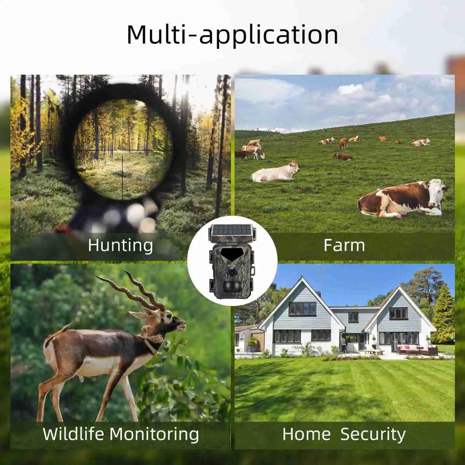 New Hunting Game Camera 20MP/1080P Hunting Camera 0.3s Trigger Speed Night Vision Sports Activation Trail Camera X2504111