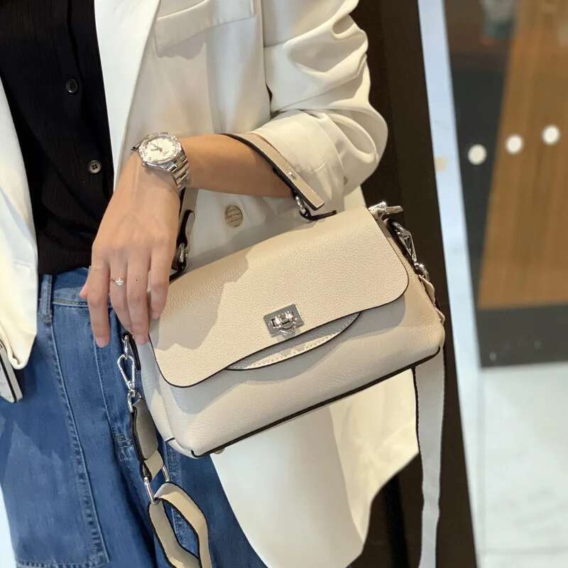 Genuine Women's Bags Fashion Ladies Casual Handbags Soft Cow Leather Versatile One Shoulder Messenger Bag High Quality