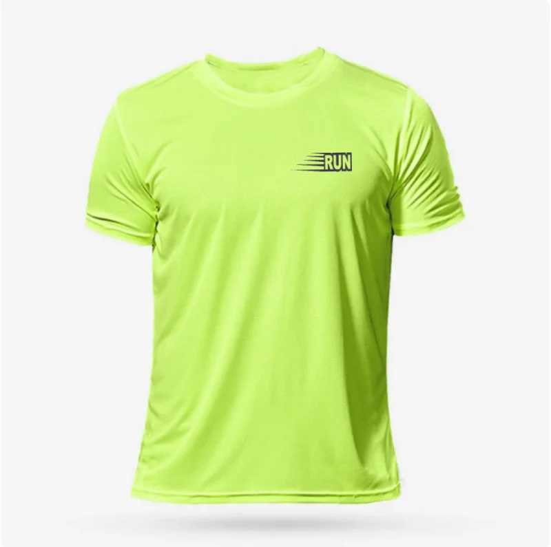 Quick Dry Running Shirt Shirt Mens Sportswear Mens Jogging T-shirt Quick Dry Compression Sports T-shirt Gym M250411
