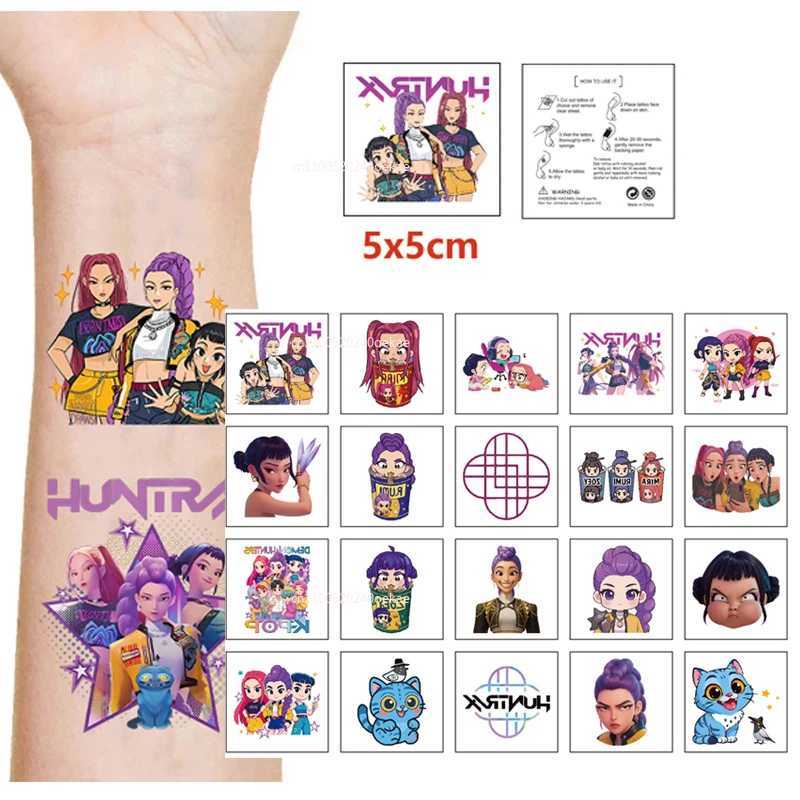 New 20pcs/set Cartoon Kpop Demon Hunters Rumi Kang Temporary Tattoo Sticker Rumi Tattoo Sticker Demonizing For Party Gifts Z251111-1