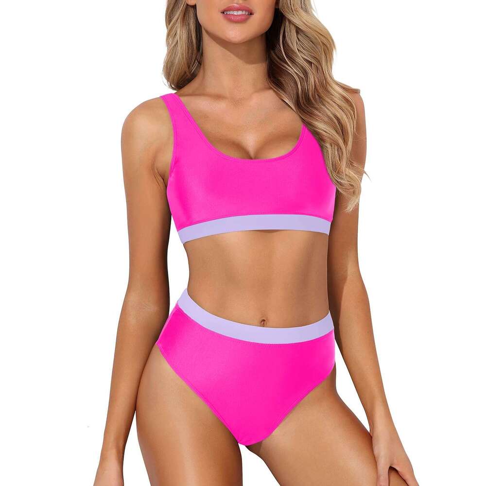 Womens Swimwear Designer High-end Bikini Sexy Color Contrast Suitable for Wearing by the Seaside