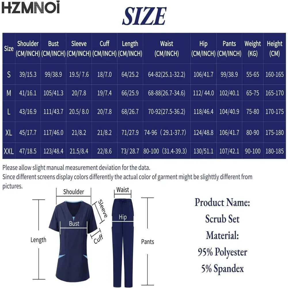 Medical Uniform Scrubs Nursing Designer Operating Room Health Medical Blouses Scrub Set Women Scrubs Women Jogger Set X250410