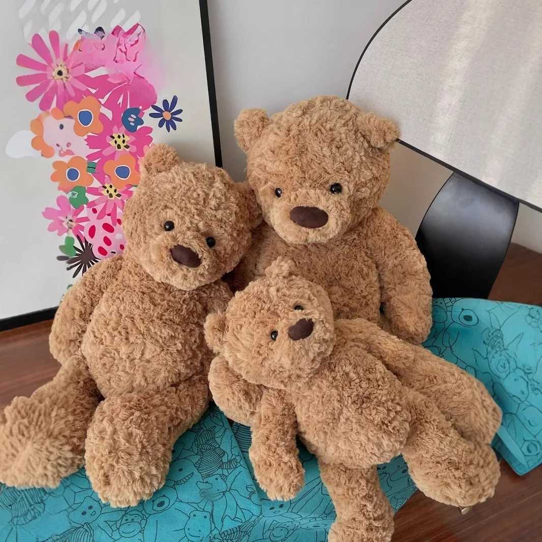 Label Jelly Cat Stupid Bear Classic Cute Teddy Bear Plush Toy Soft Doll Birthday Gift Stuffed Toy W250411