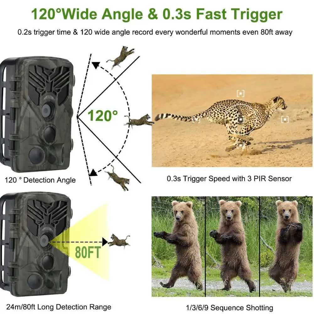 Suntekcam HC-810A Hunting Trajectory Camera Wildlife Infrared Night Vision 24MP 1080P Wild Photo Trap X2504111