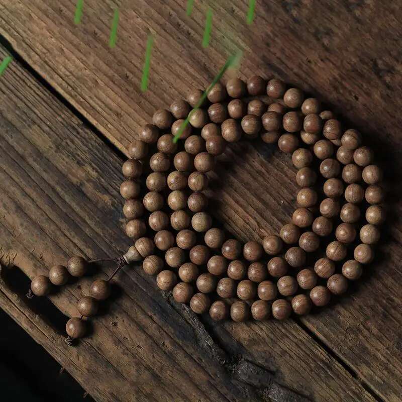 India Mysore Black Material Handcrafted Bracelet Men, Sandalwood Incense Wood Old Style Beads Wome