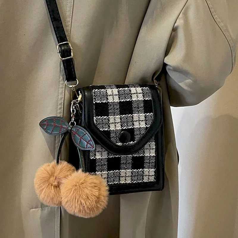 Crossbody Bags Plaid Casual Reusable Retro Shoulder Bags Niche Versatile Handbags Personal Simple Classic Mini Bags for WomenT251110