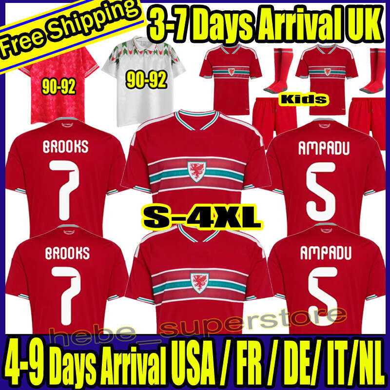 4XL 2026 2027 wales soccer jersey 25 26 27 BROOKS WILSON JOHNSON Neco Williams HOME football shirts men kids kit home away top quality